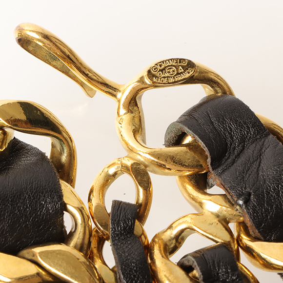 CHANEL 1994 Made Cc Mark Coin Charm Chain Belt Black - Picture 13 of 14